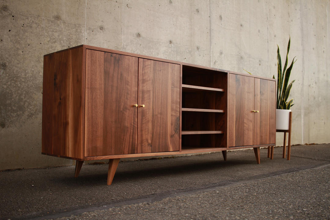 Ewell Buffet, MidCentury Modern Sideboard, Mid Century Media