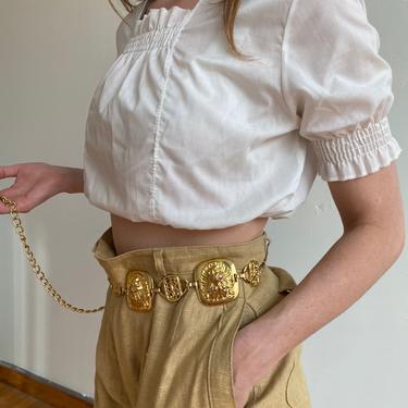 70s milkmaid crop top 
