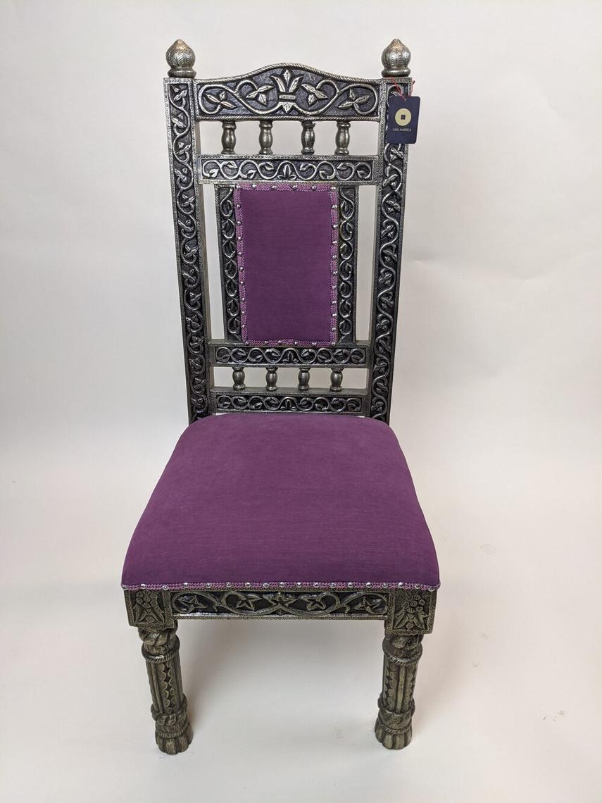 Jaipur India Pewter Plated Chair Asia America Portland, OR