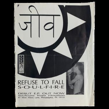 Vintage Refuse To Fall "SOULFIRE" Equal Vision Records Promotional Poster