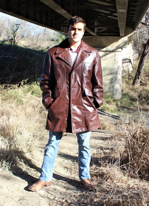 Vintage Gordon & Ferguson Mens Medium top Brown Distressed Leather Jacket