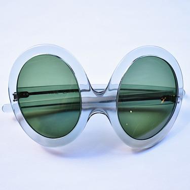 RARE Pierre Cardin Vintage Space Age Oversized Lucite Sunglasses 