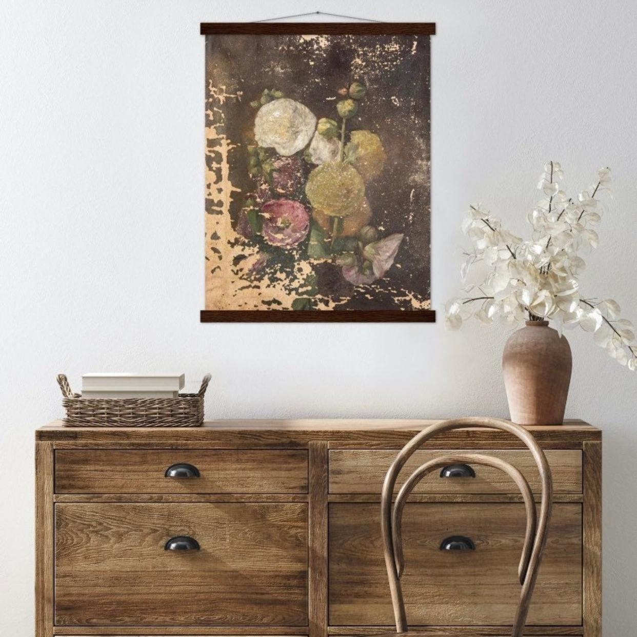 Vintage Roses Flower Wall Art ~ Rustic Farmhouse Floral | Dare To Be ...