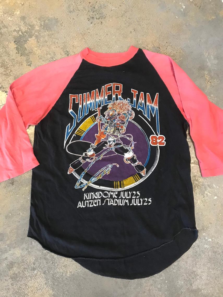 Summer Jam 82 Vintage Tee Tour Jersey Arrowhead Stadium 