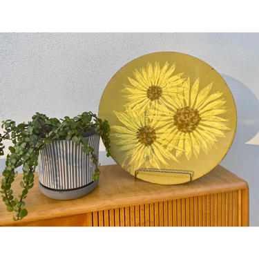 Sunflower Enamel Plate