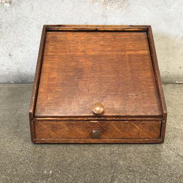 Antique Weis Wood Desk Organizer / Letter Tray