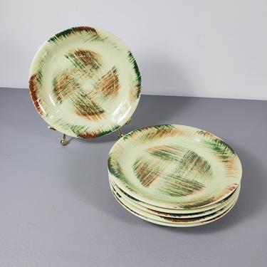 One Vernon Ware Raffia Bread Plate 