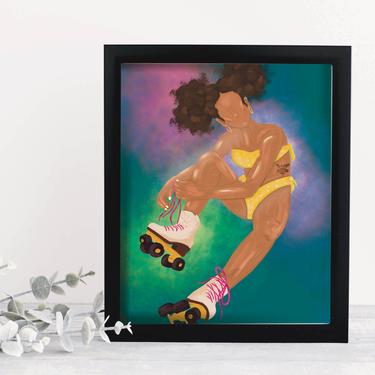 Roller Skate Girl 1 art print 