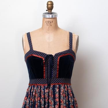 1970s Cabbage Rose Dress | Gunne Sax | Female Hysteria | Boston, MA