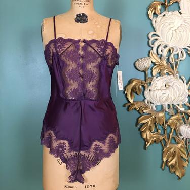 1970s teddy, vintage lingerie, Barbizon, purple satin and | Black Label  Vintage - Tacoma, WA