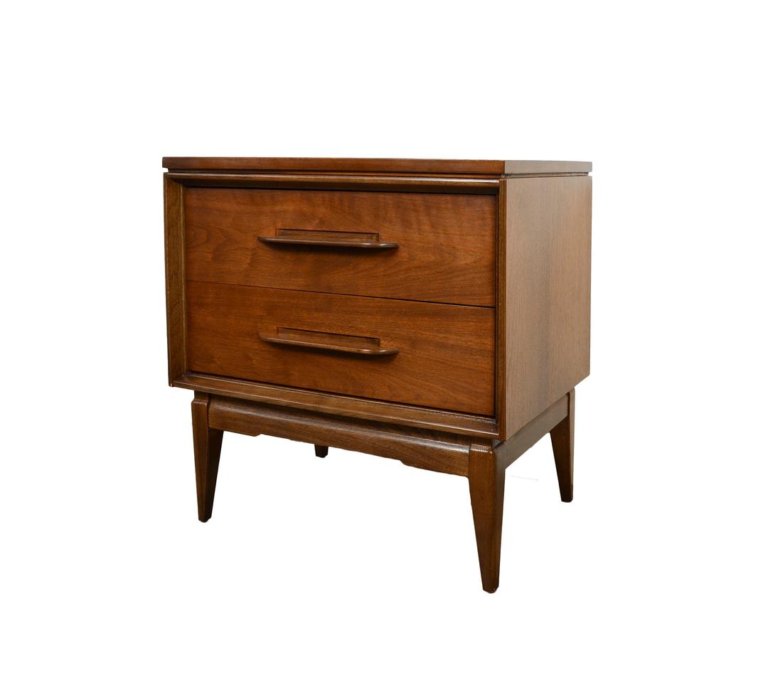 Walnut Nightstand Bassett Furniture The Impact Collection Bedroom