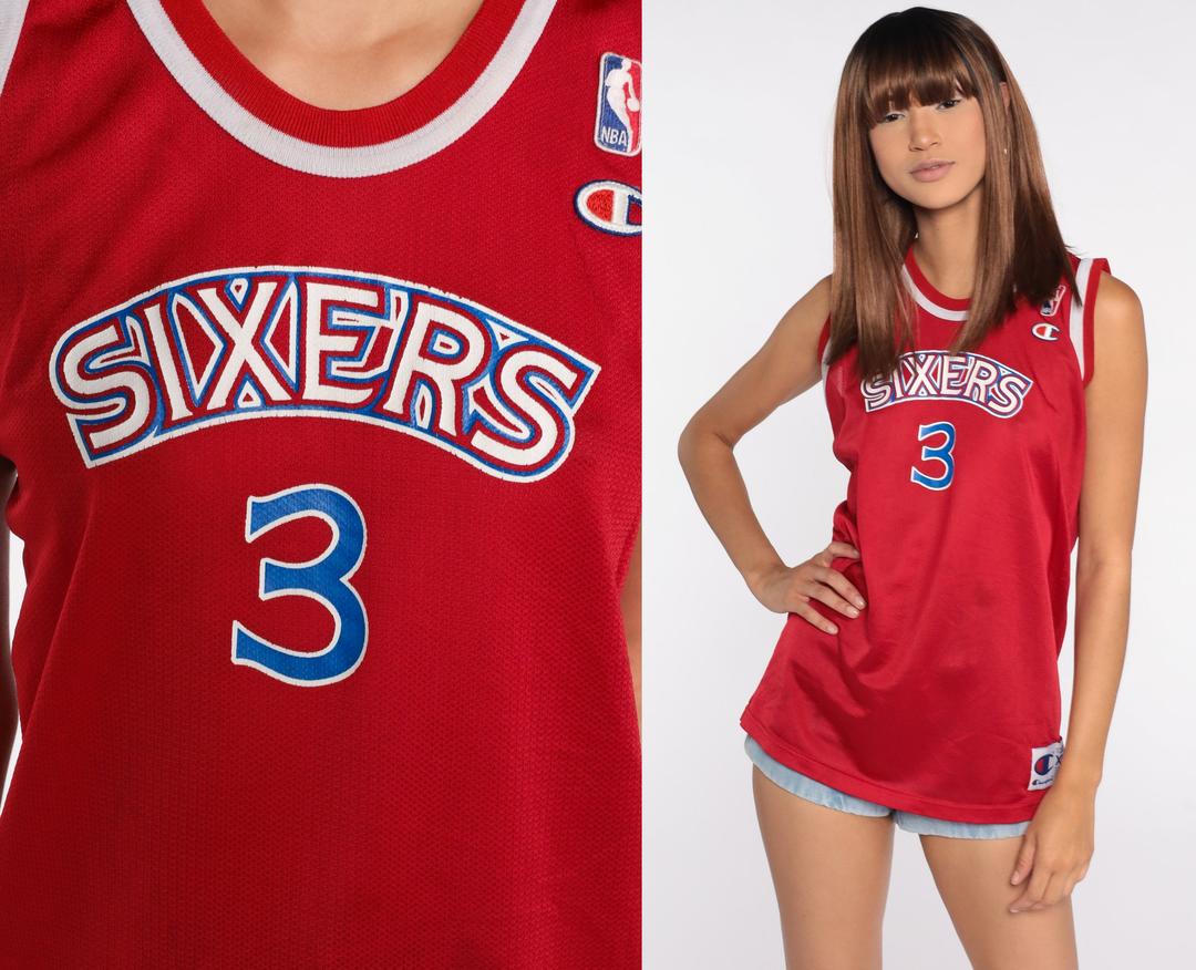 90's Allen Iverson Sixers Champion jersey – Thriller