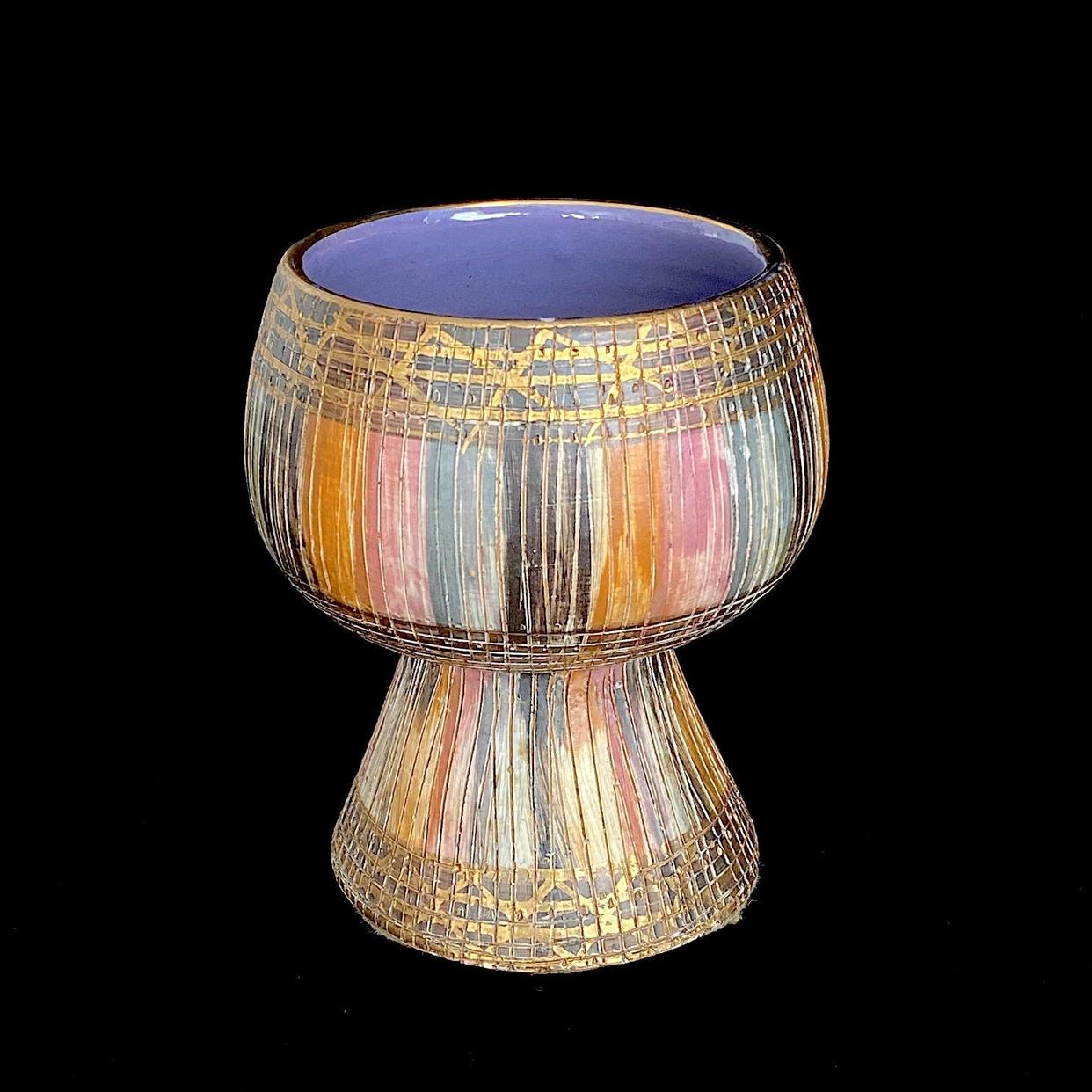 Vintage Mid Century Modern Italian Pottery Sgraffito Seta | Swanky ...