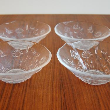 Set of 4 Scandinavian Modern Kosta Boda Ulla Series | MidCentury55