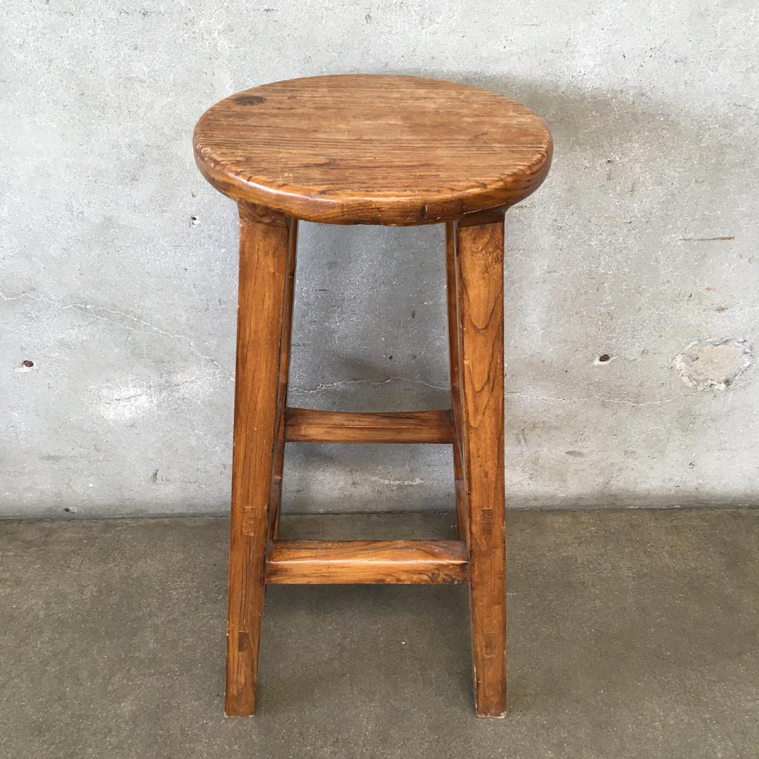 Antique Hand Carved Bar Stool Urban Americana Long Beach, CA