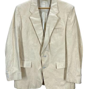 Vintage Christian Dior Suede Leather Blazer Jacket Sz 44