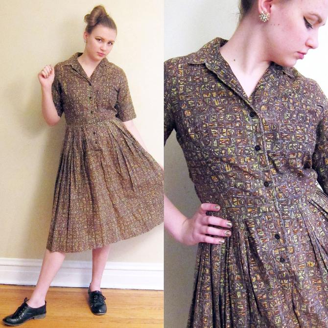 1940s shirtwaist outlet dress