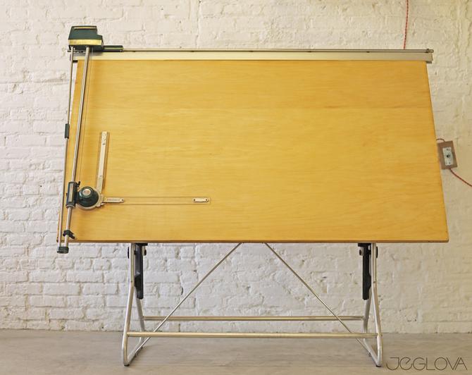 massive adjustable drafting table by the Frederick Post Co with, Jeglova  Creative Collective