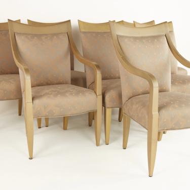 Donghia Contemporary Lacquered Dining Chairs - Set of 8 - mcm 