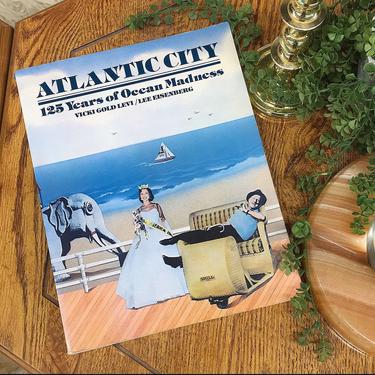 Vintage Atlantic City Book Retro 1970s 125 Years of Ocean Madness + New Jersey + Beach + Softback + Black + White + Photographs + Home Decor 