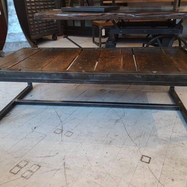 Vintage industrial repurposed factory trucks cart coffee table 