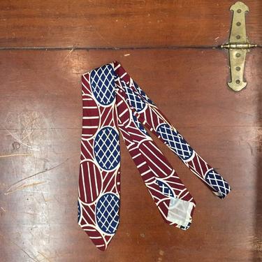 Vintage 1950s, Charvet Et Fils, Oval Patterns Rockabilly Swing Tie, 1940s Tie, 1950s Tie, Vintage Shirt, Vintage Tie, Vintage 