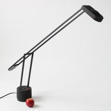 41 in. TALL HALOGEN ITALIAN  desk or table lamp by Gammalux modern vintage 1980 era 