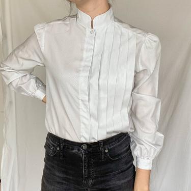 Vintage Shirt/ Vintage Button Up/ Mock Neck Shirt/ Button Up Shirt/ Medium/ Large 