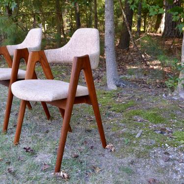 Mid Century teak Compass Chairs by Kai Kristiansen - danish modern 