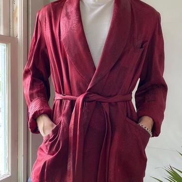 50s Silk Smoking Jacket