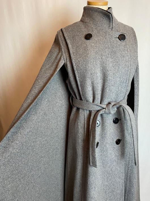 Vintage wool cape on sale coat