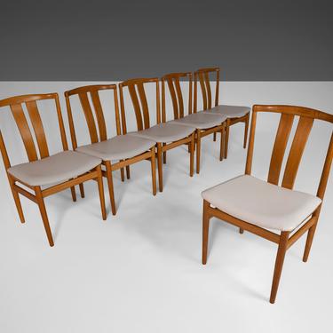 Set of Six (6) Danish Dining Chairs by Vamdrup Stolefabrik in Oak, c. 1970s 