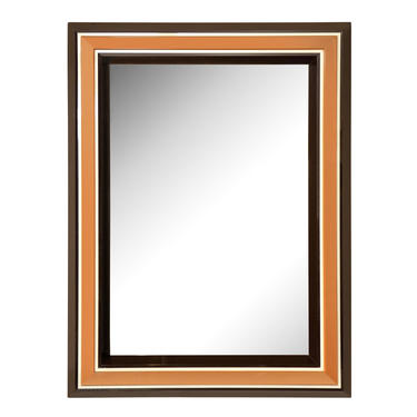 Chic Les Prismatiques  Mirror with Frame in Molded Lucite 1970s (Signed)