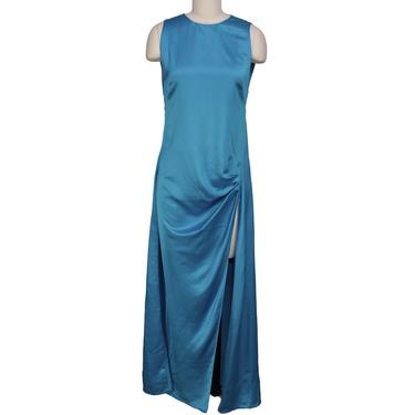 Danz Satin Open Back Maxi Dress