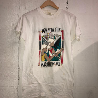 VINTAGE 1991 NYC MARATHON TEE - Primetime