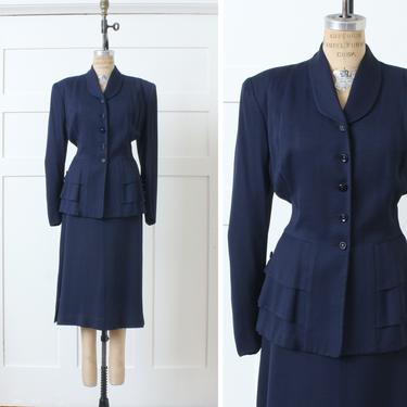 1940s blue hotsell skirt suit