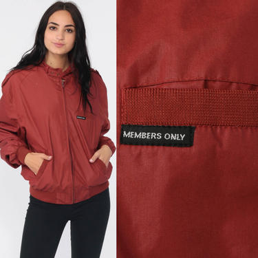 Members Only Jacket 80s Rust Bomber Windbreaker Cafe | Shop Exile