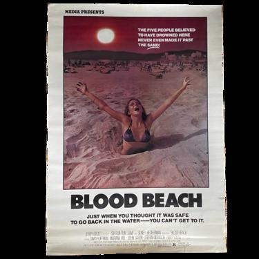 Vintage Blood Beach "Media Presents" Movie Poster