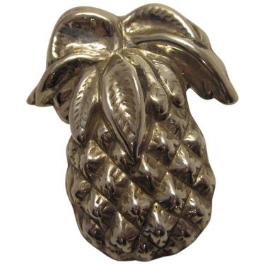Vintage Sterling Pineapple Brooch 