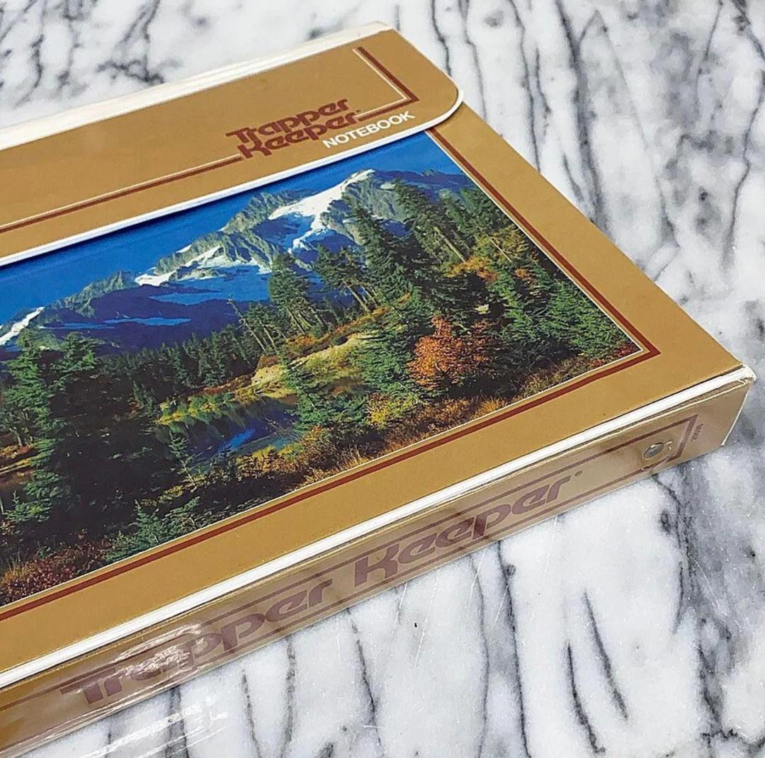 Vintage Trapper Keeper Retro 1990s Mountain and Lake + G. Schwartz