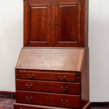 Early 19th Century American Country Classical Bookcase Secretary Desk Chest Of Drawers 