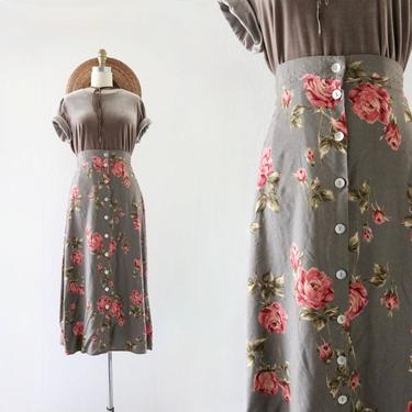 rose dusk maxi skirt - m 