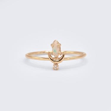 Opal & Diamond Lvna Ring