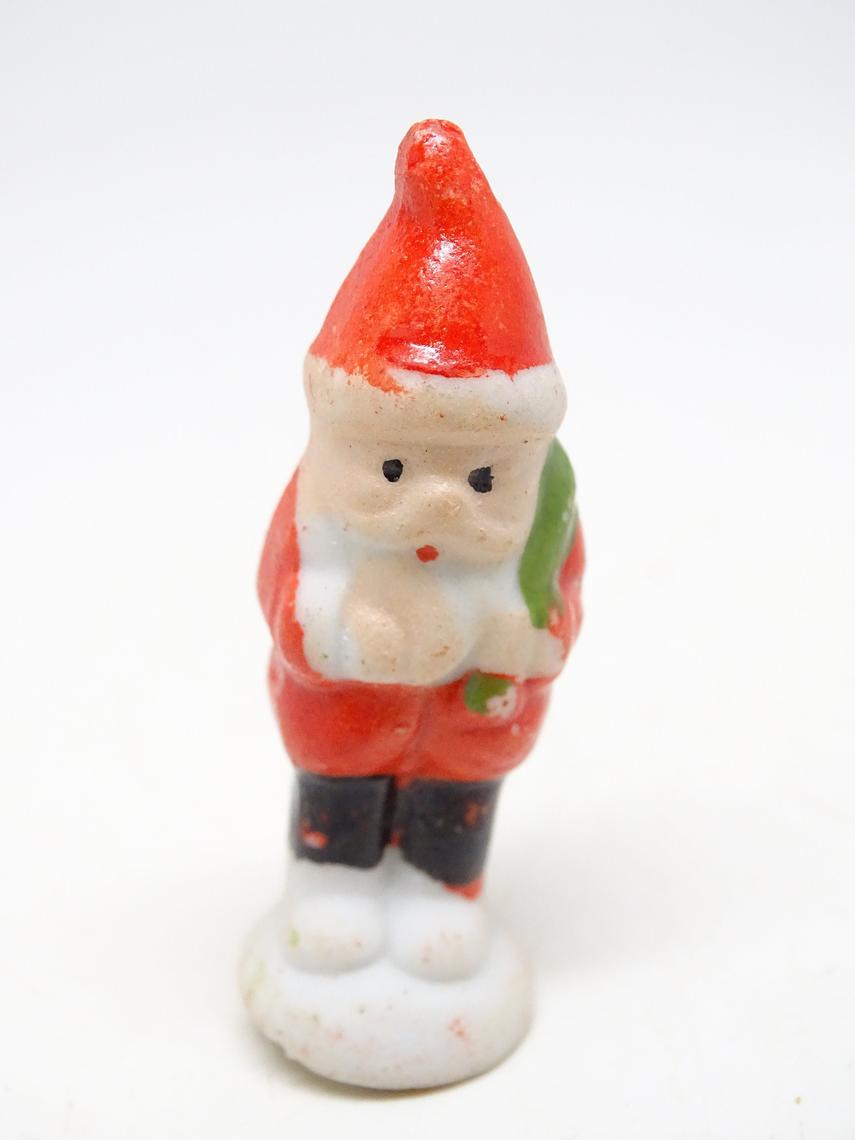 Antique Bisque St. Nick Santa Hand Painted store Miniature 2 1/4” Tall No Damage