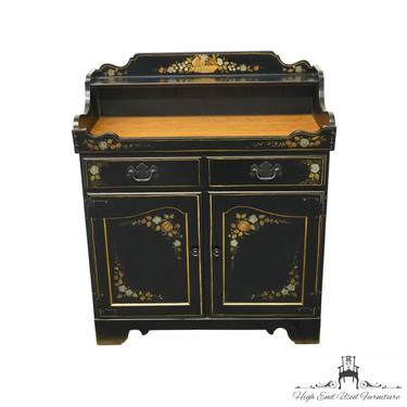 ETHAN ALLEN Hand Painted Black & Gold Hitchcock Style 34