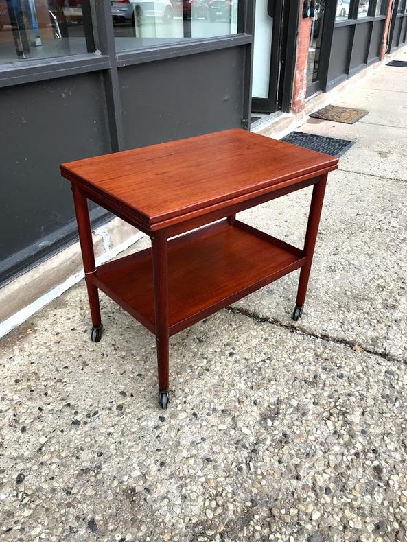 1960s Grete Jalk for Poul Jeppesen Expandable Bar Cart