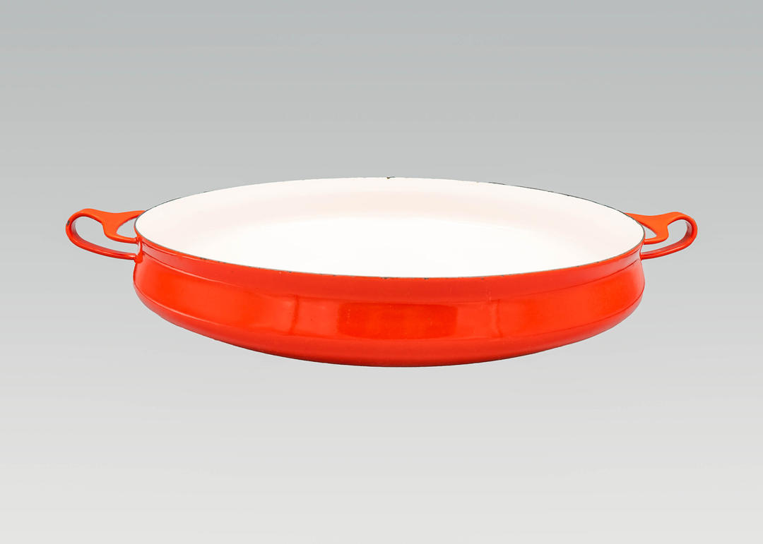 Midcentury Dansk Enamelware Pan Paella Pan Wok Made in Denmark