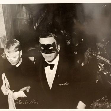 Mid Century Modern Framed Photograph Frank & Mia Signed by Harry Benson 1966 