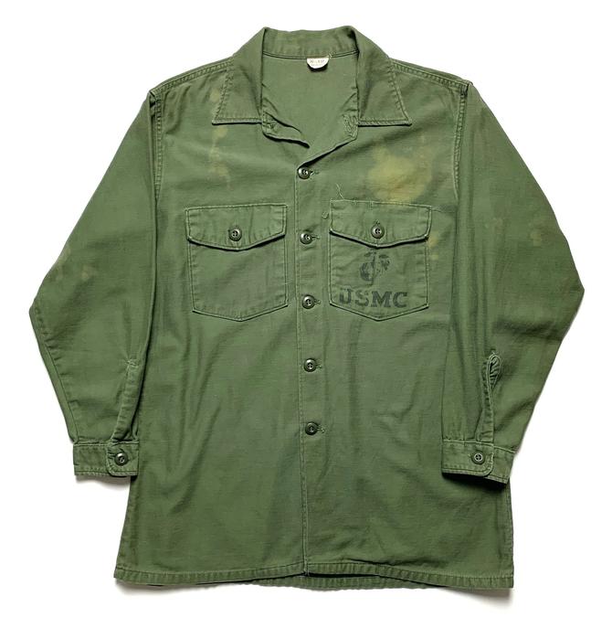 Vintage 1960s OG107 US Marine Corps Utility Shirt fits size