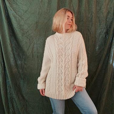 Oversized fisherman outlet sweater